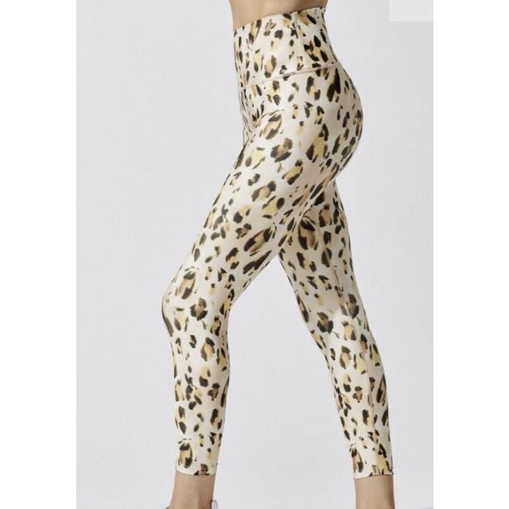 NWT Carbon 38 High Rise 7/8 Legging Watercolor Leopard Women’s Size Medium S